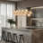 22 - Lights Sputnik Chandelier Modern Linear Chandelier Bubble Glass Chandelier Lighting For Dining Room
