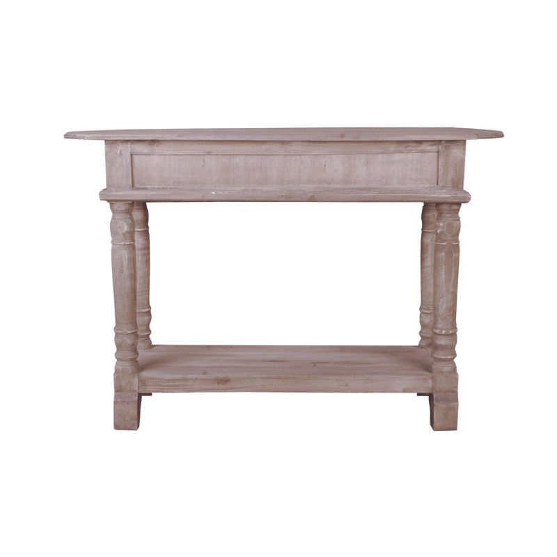 Worthen 47'' Console Table, Natural Limewash