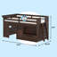 Lit mezzanine bas en bois massif avec tablettes Purdy Hill par Harriet Bee-1844745258
