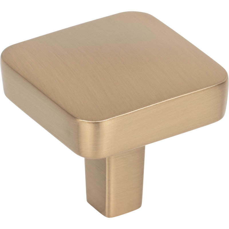 Whitlock Square Knob, Satin Bronze