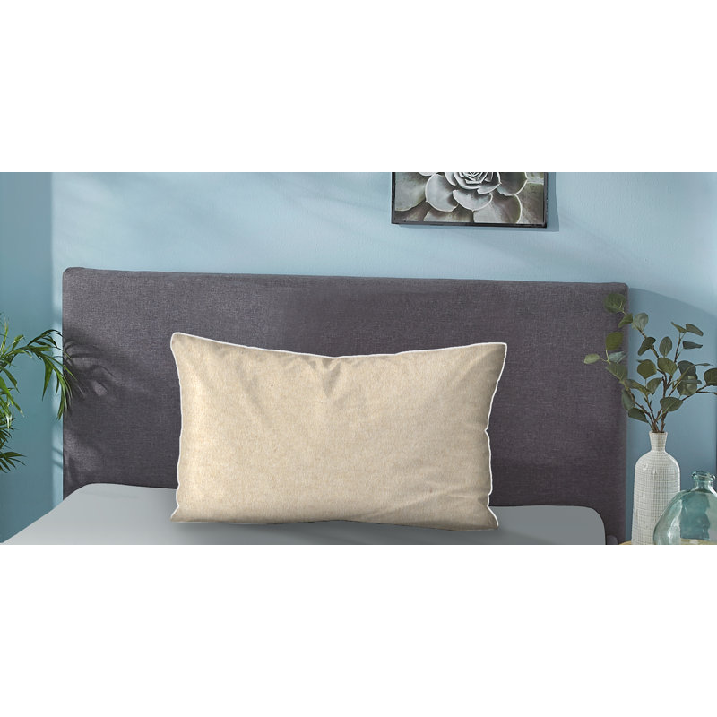 Flannel Flanell Pillow Case, 40 x 80 cm, Beige