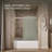 Levity 59.63" x 59.75" Bypass Bath Door with CleanCoat Technology-10935911-69281715