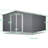 Outdoor Large Metal Storage Shed Foundation Kit Included-94331312