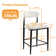 Kylil Upholstered 25.8'' Counter Stool with Metal Frame (Set of 2)