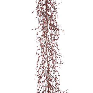 Faux sugared cranberry Christmas Garland by Interior Frugalista