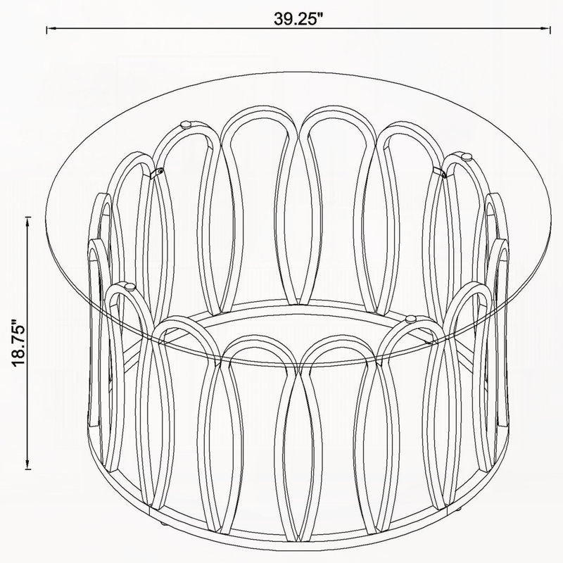 Ensemble de tables basses et de tables de bout chromées 2 pièces