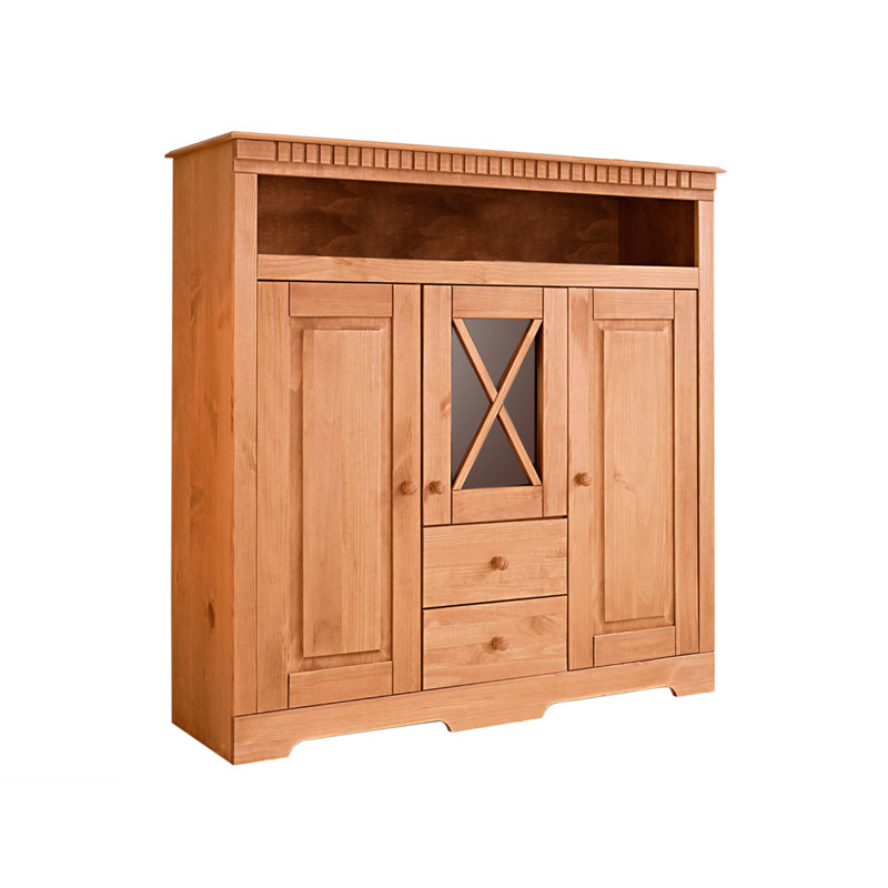 Janicki Display Cabinet, Stained/Wax