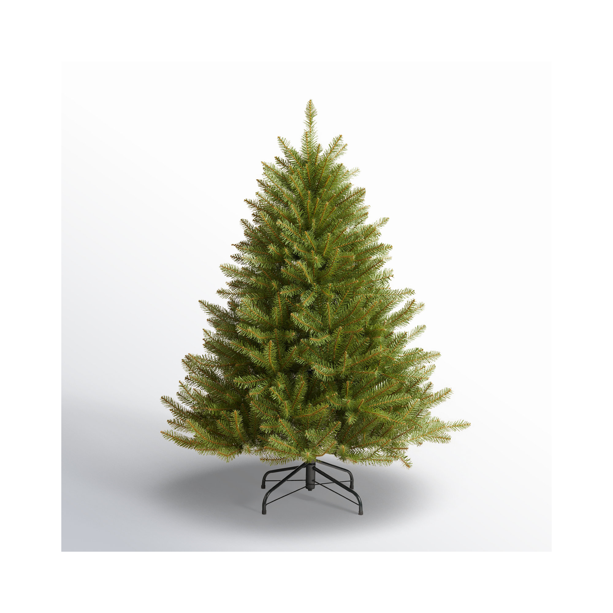 Extra Full Green Fir Christmas Tree with LED Lights, 7' H