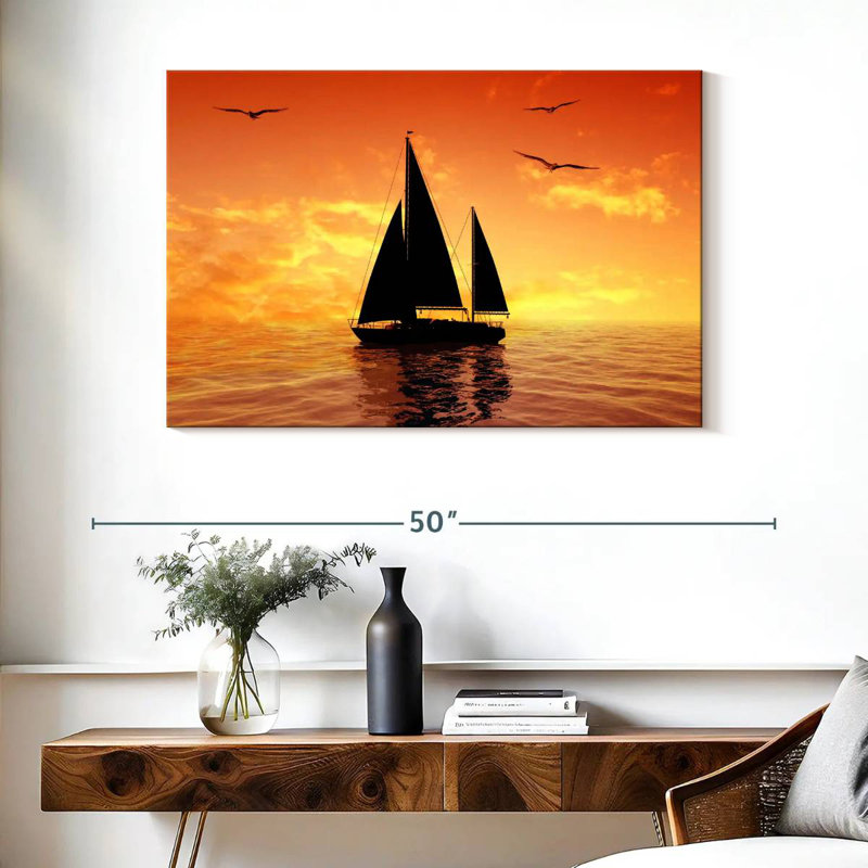 Silhouette de bateau Mehar, H 26 po x l 39 po