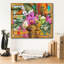 Art mural sur toile «Red Jungle Red» par David Galchutt