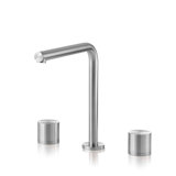Acquaco Linki Puro Up Deck Mount Three-Hole Two Handle Widespread Bathroom Lavatory Faucet