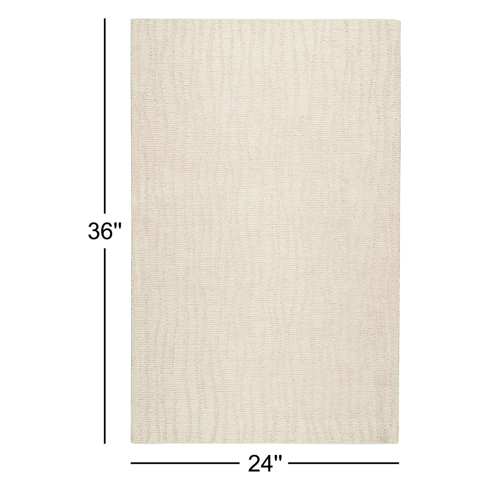 Gweno Waves Area Rug, Rectangle 2' x 3'