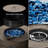 13.5"H X 30"W Round Propane Gas Fire Pit Table 50,000 Btu Includes Windshield Grille, Lid,Waterproof Cover And Tank Storage Table-1183051517