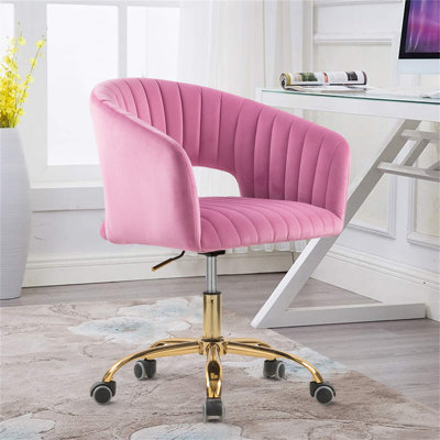 Chaise de travail en velours