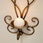 Grande applique murale en fer