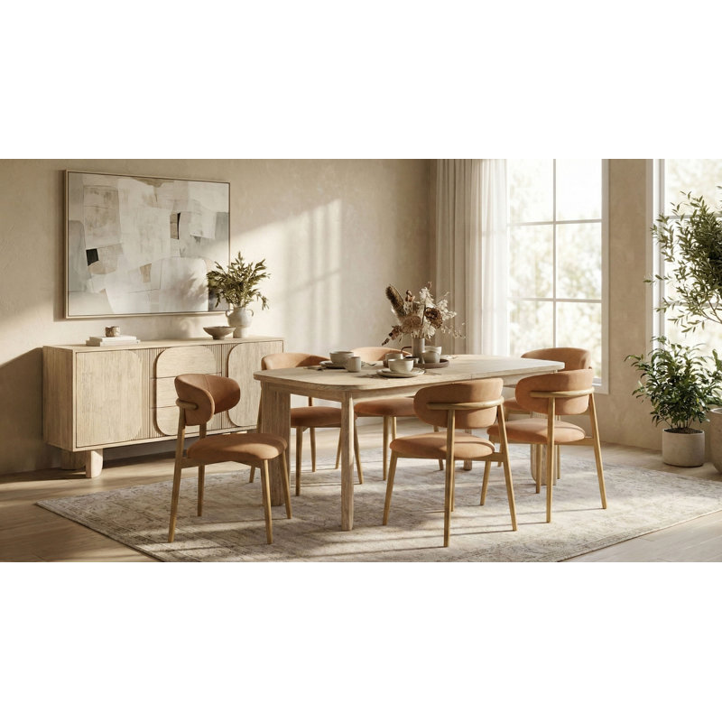 Lisbed 70" Wide Acacia Extension Dining Table
