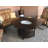 Silver Aluminum Propane Smokeless Fire Pit Table with Lid