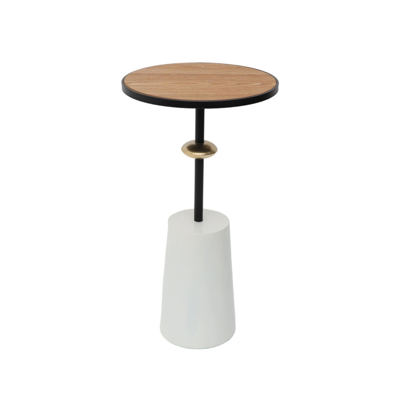 Table de bout VIENNA BLANC ET BRUN