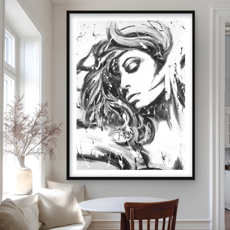 Danse toute la nuit - reproduction de chambre à coucher encadrée décorative, H 48 po x l 36 po