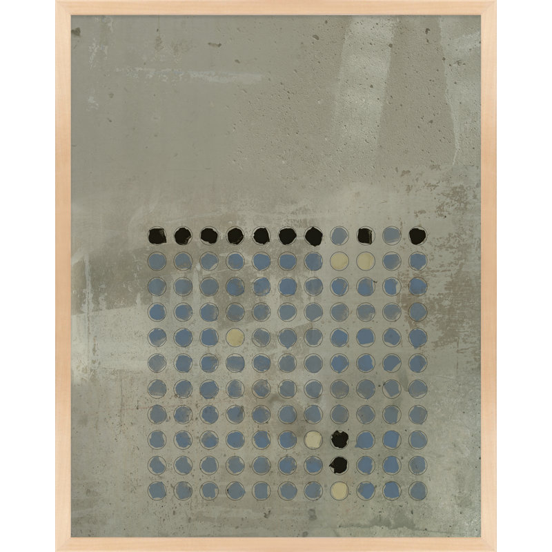 Circles In Squares 11 Painting by Jacques Pilon, Maple Wood, 25" H x 20" W x 1.25" D