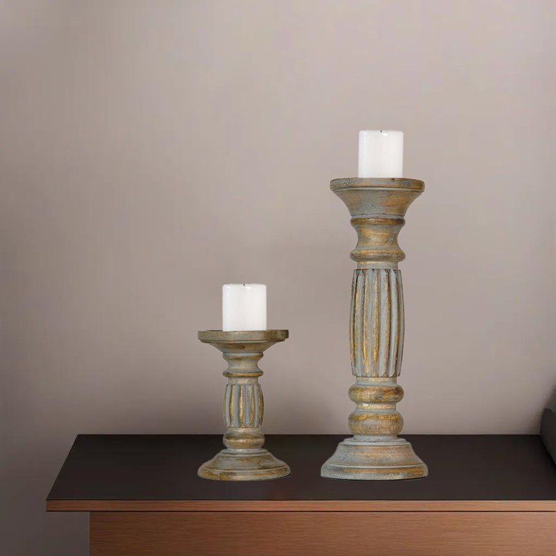 12'' H Wood Tabletop Pillar