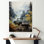 Yadelyn Green Pickup Truck Misty Mountains II sur toile