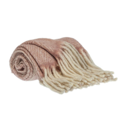 Ixia Knit Wool Blend Throw Blanket