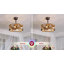 Ventilateur de plafond de style campagnard à cage de 18 po avec lumières Colp