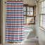 Rideau de douche standard 1 pièce Rouge - bleu 0093-157939098