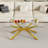 39.37" Rectangle Clear Glass Glass Coffee Table-1640089630