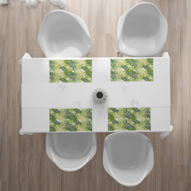 Polyester Floral Rectangle Placemat