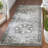 DeBary Oriental Dark Sage/Ivory Area Rug-509095303