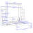 Joean Multi-Function Murphy Bed with Shelves, Drawers, and LED Lights-506089343-506089342