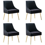 Exel 18.8'' H Velvet Upholstered Side Chair