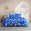 Mairmekko Unikko Blue Cotton Reversible Duvet Cover Set