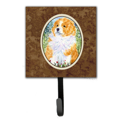 Porte-laisse sheltie et crochet mural