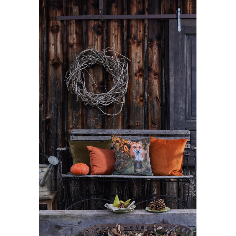 Square Cushion Cover, Orange
