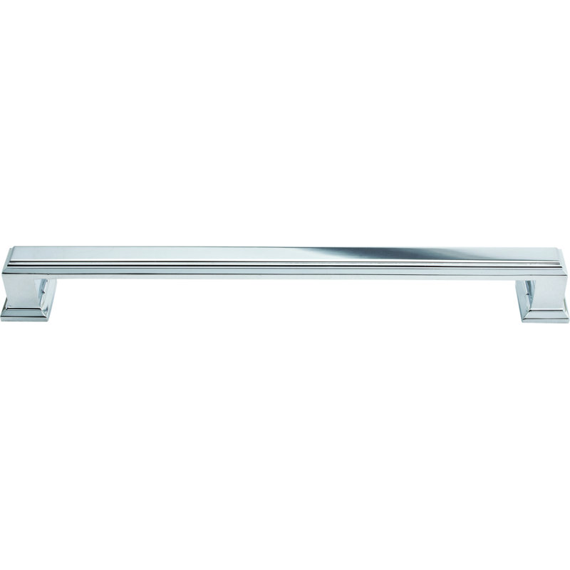 Sutton Place Bar Pull, Polished Chrome, 7 9/16"
