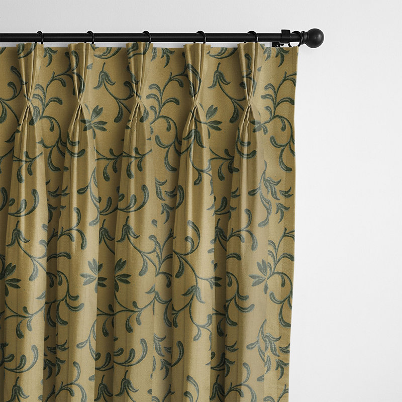 Rideau en mélange de coton Zeffa, H 108 po x l 20 po