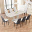 62.99-78.74" expandable dining table set for 2-8 people, equipped with 8 PU fabric thick padded dining chairs and an spacious dining table, kitchen table and chairs, with U-shaped table legs