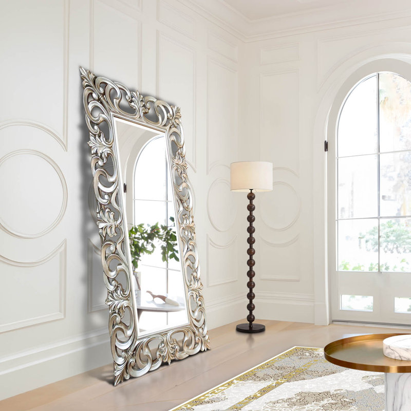 ROME Rectangle Floor Mirror, Champagne
