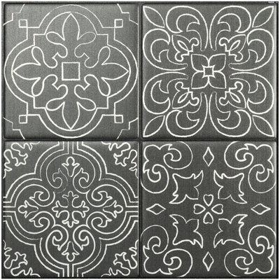 Carrelage à peler et coller en gel 9 po x 9 po (ensemble de 4)