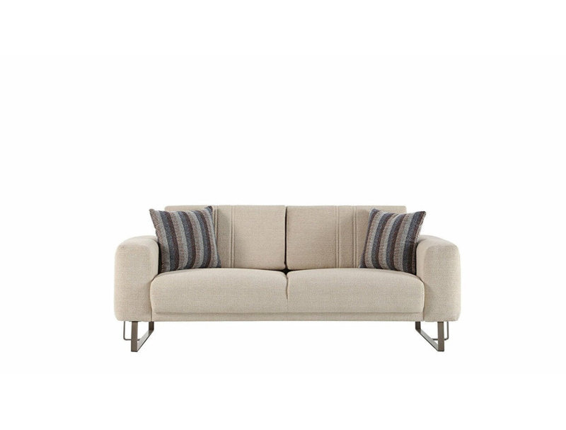 Izen Upholstered 61.4'' Sofa, Cream