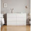 Commode 6 tiroirs Modern White