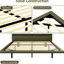 , Lit double, moderne, lit flottant, 8 lumières à DEL, conception en cuir synthétique, qualité fiable, assemblage facile à suivre-1075946123-1075946133