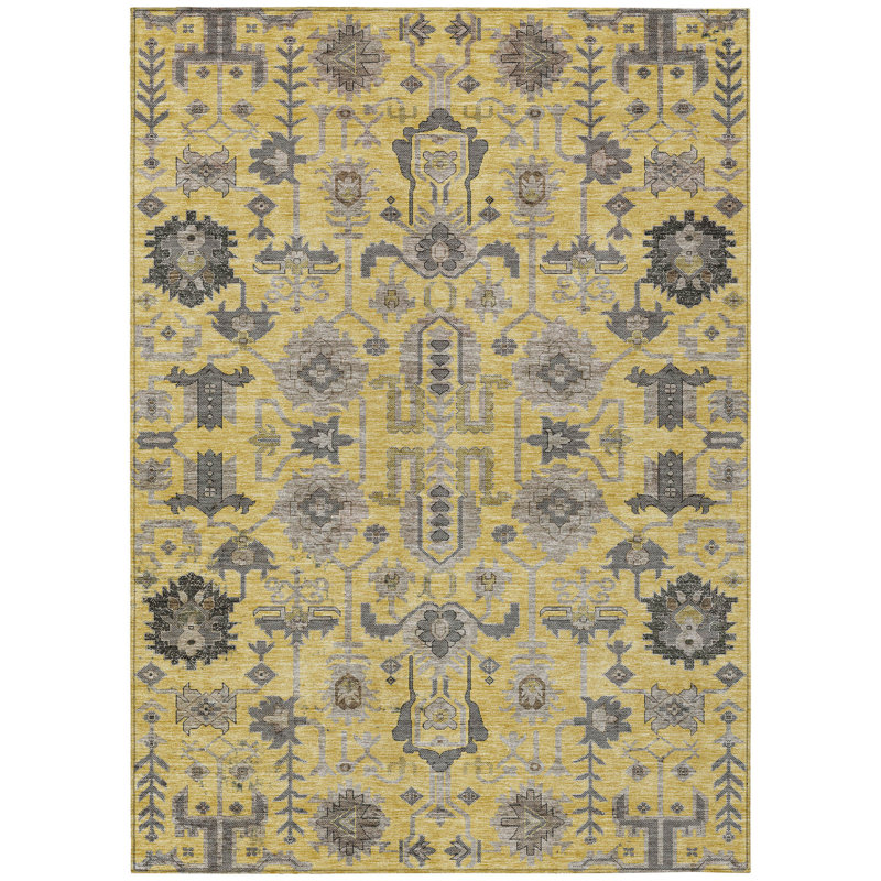 Tapis extérieur lavable intérieur gris et gris anthracite 3 pi x 5 pi
