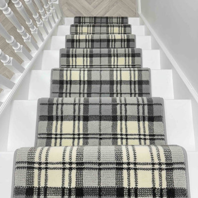 Stair Runner Plaid Area Rug