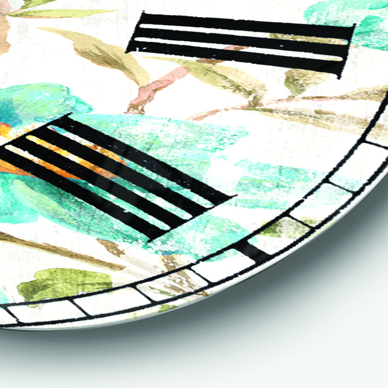 Horloge murale dorée, Surdimensionné