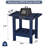 HDPE Waterproof Shower Stool – All-Weather Indoor/Outdoor Bench with Storage Shelf – Multipurpose Leg Shaving Seat & Side Table-1962831163