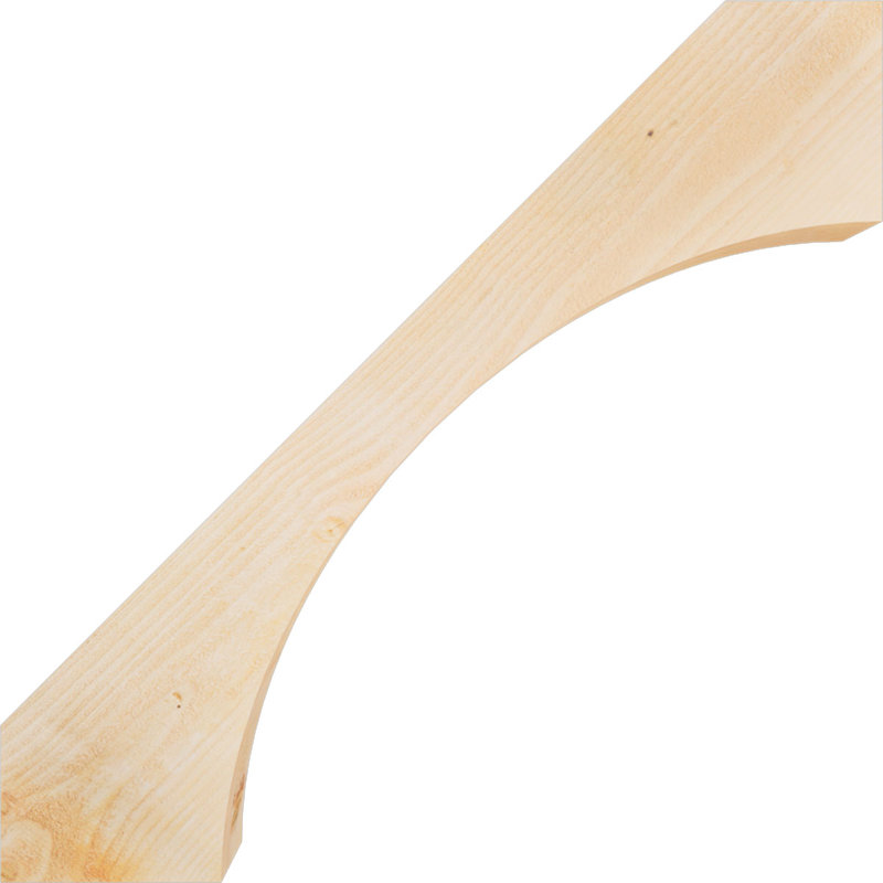 Attelle de genou Westlake, Sapin de Douglas, Scié brut, H 38 po x l 4 po x P 38 po